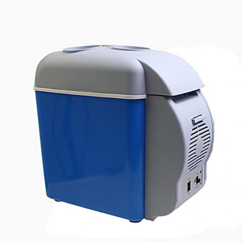 7.5L Quality ABS Blue Portable Mini Summer Travel Driving Hot And Cold Car Refrigerator For Car And Home