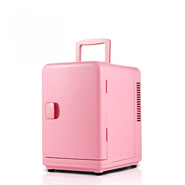 6L Mini Refrigerator Car Home Dual-UsePink