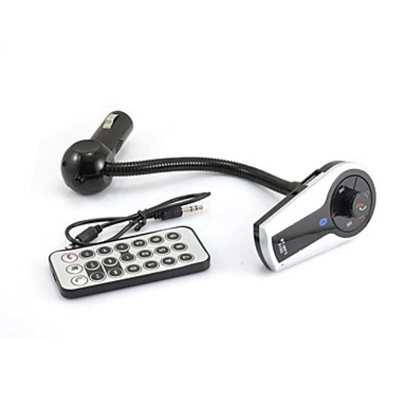 Bluetooth Handsfree FM Transmitter USB/SD Card MP3 Format Music playing With Multi-function remote control