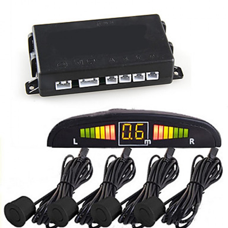 Click to view larger imageDetails aboutCar LED Display Parking Reverse Backup Radar w/4 Sensor