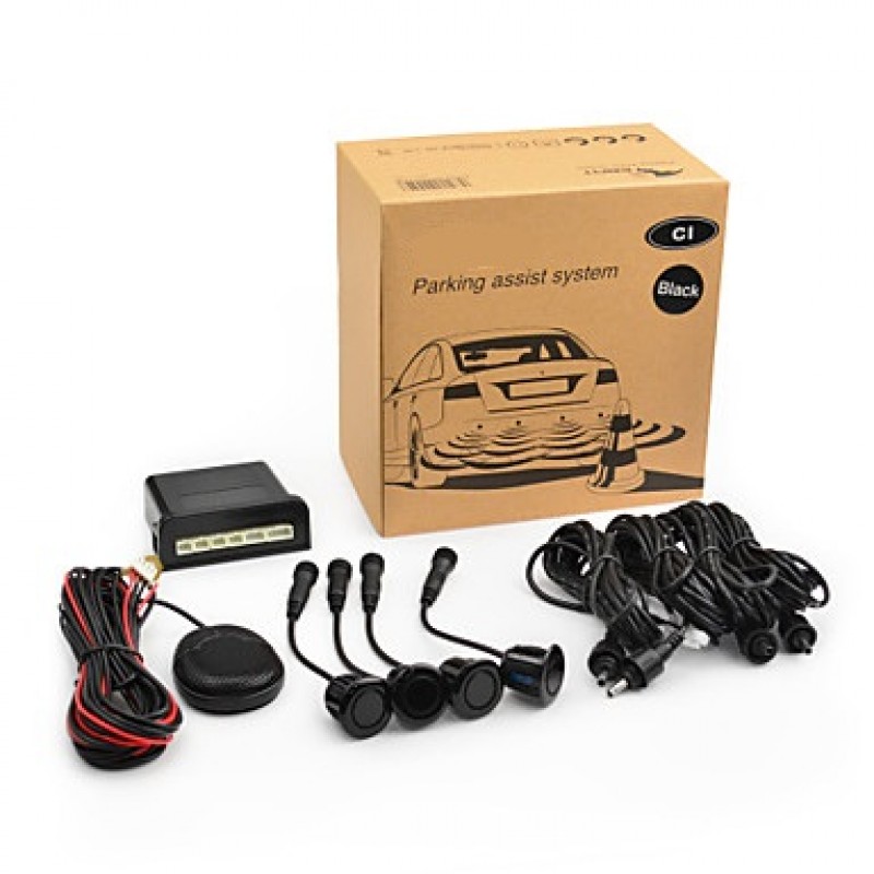 High Quality 4 Sensors And Compact Buzzer Parking Sensor, Rear Parking Sensor, Parking Assist System