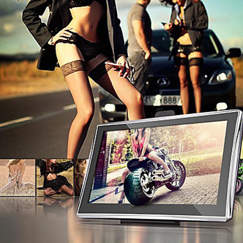 Click to view larger imageCar 7 TFT Touch Screen GPS Navigator FM RAM 128MB 4GB with Australia Map Black