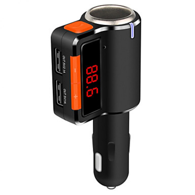 Bluetooth FM Transmitter With Car Lighter, Universal Wireless FM Transmitter/Mp3 Player/Car Charger