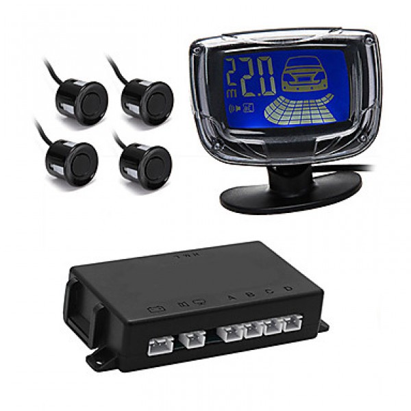 Car LCD Display Reverse Backup Radar Rear System w...