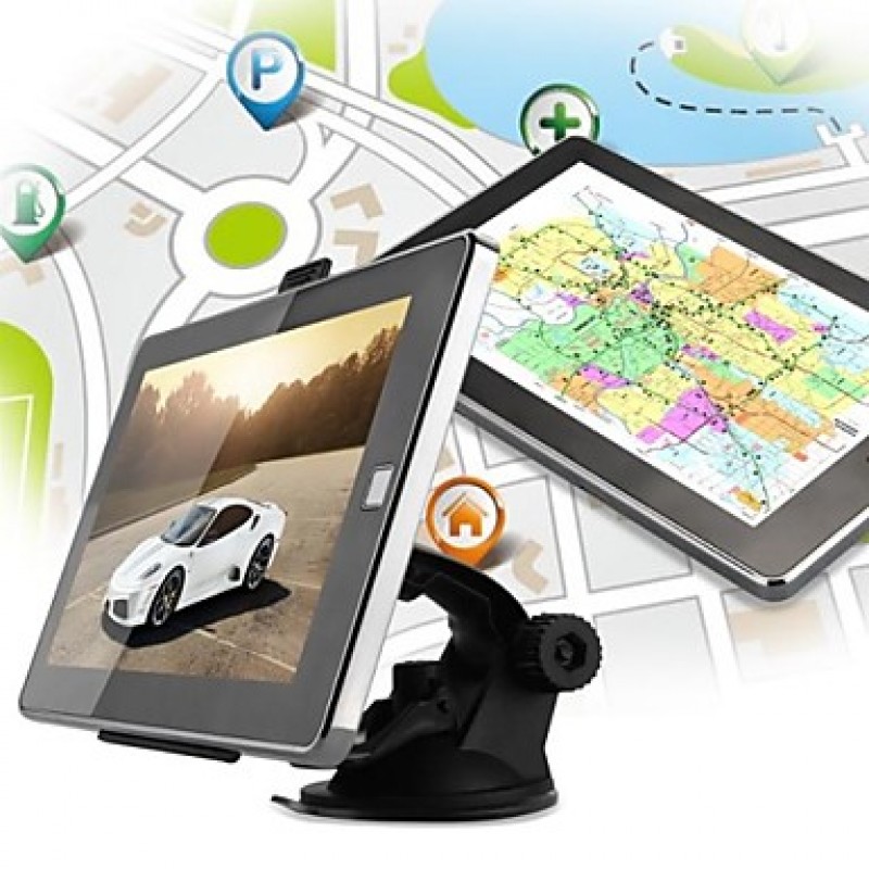 Car 7 Touch Screen Gps Navigation Mtk Fm 128Mb 4Gb + North America Map