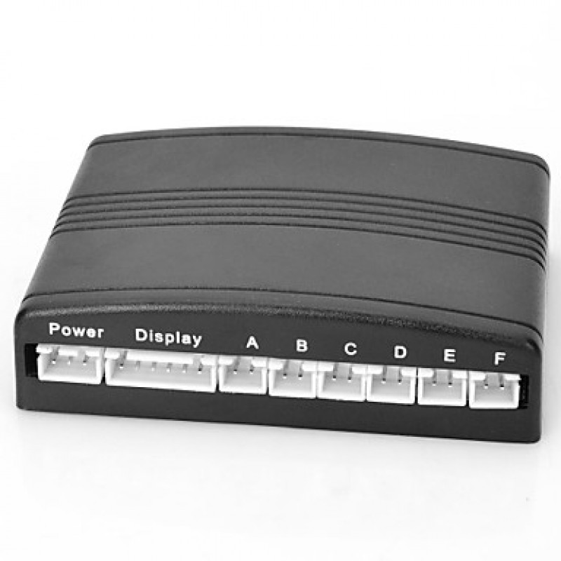 DYW-L0610.6 Inch LED Digital Display Parking Sensor with Six Probes - Black