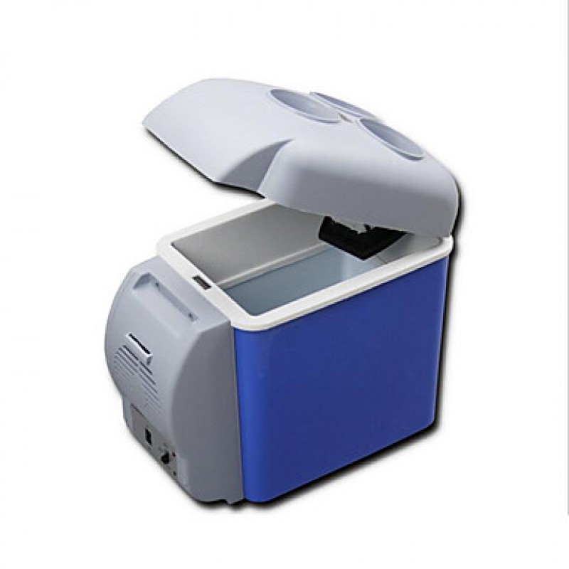 7.5L Quality ABS Blue Portable Mini Summer Travel Driving Hot And Cold Car Refrigerator For Car And Home