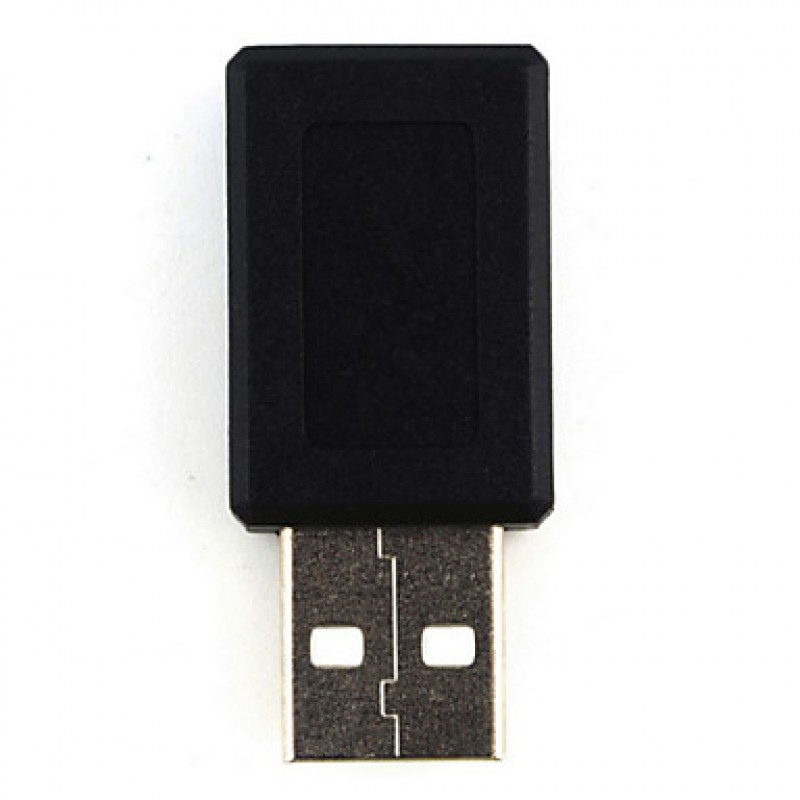 Car Straight Black USB 2.0 A Male to Mini USB 5 Pin Female Adapter Converter
