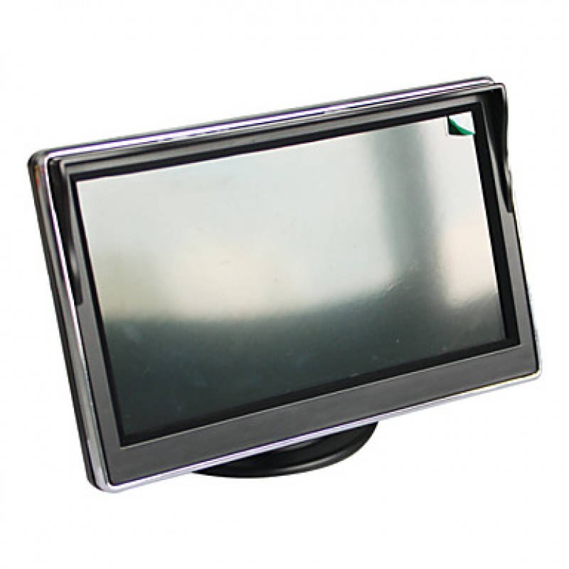 5 Inch 4 probe Parking Sensors LCD Display Camera Video Car Reverse Backup Radar System Kit Buzzer Alarm 12V