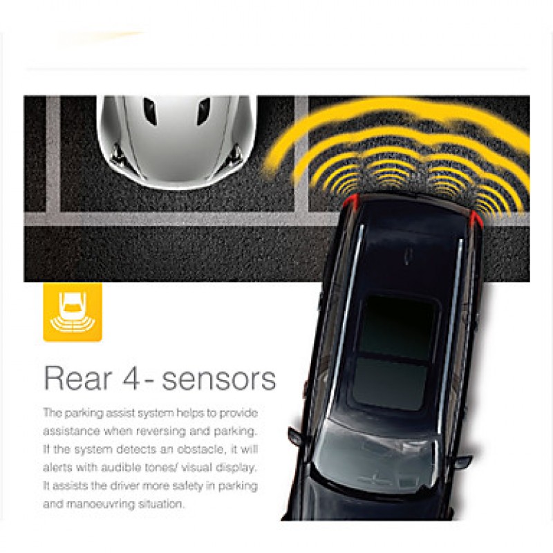 High Quality 4 Sensors And Compact Buzzer Parking Sensor, Rear Parking Sensor, Parking Assist System